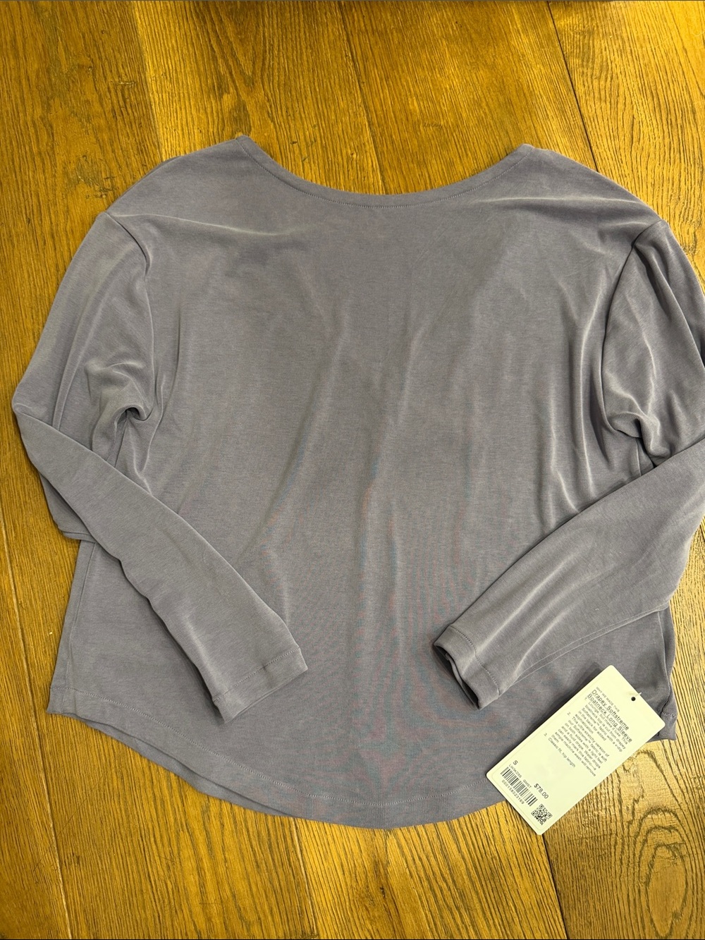 lululemon Softstreme athletica Lavender Long-Sleeve Boatneck Top small